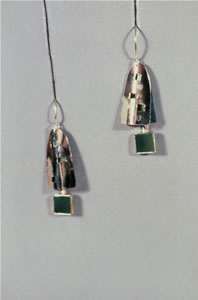 GREEN WINDOW EARRINGS